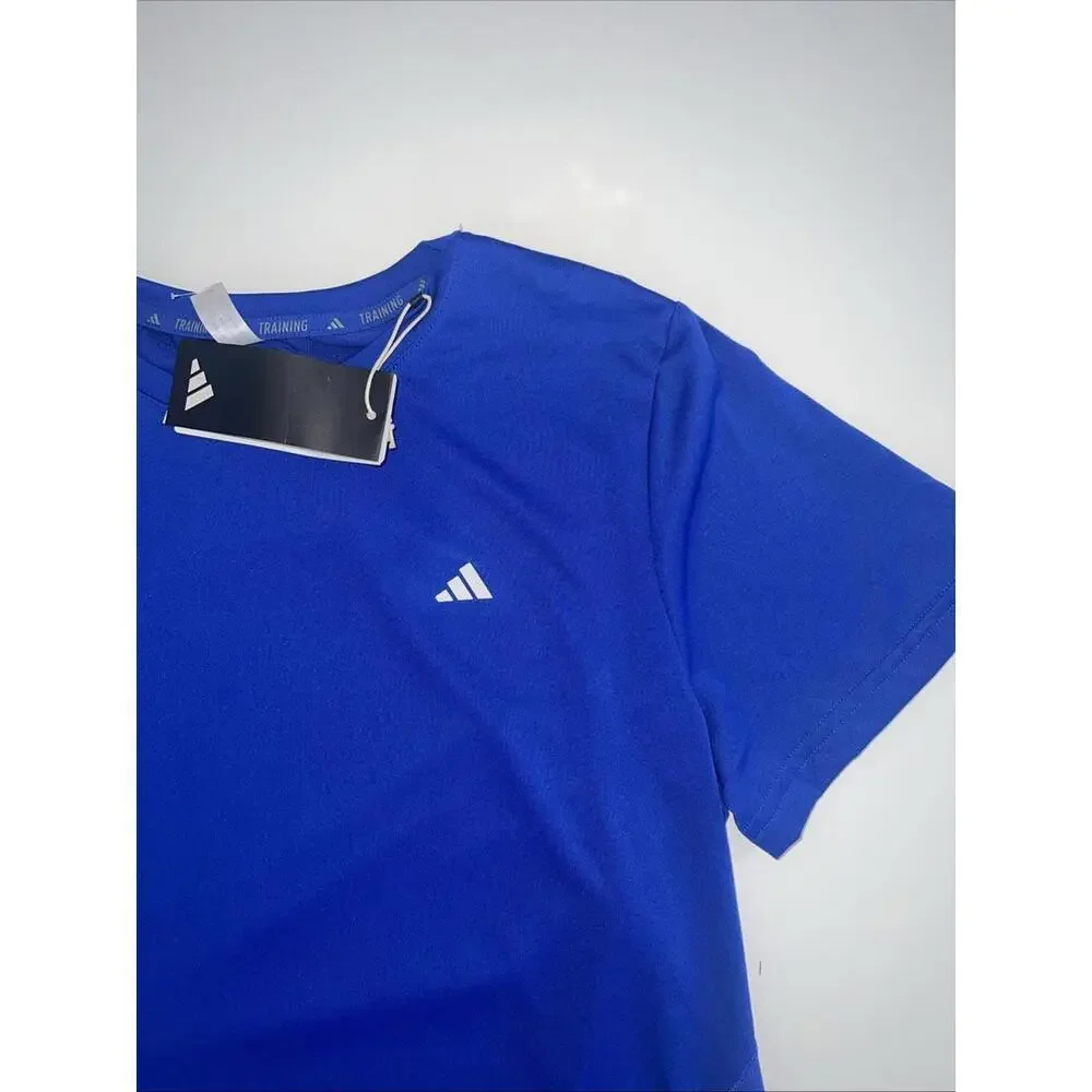 $40 Adidas Womens AEROREADY Training T-Shirt Size Small Blue IX9429 Tee Gym - Picture 3 of 5